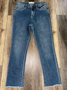 Miss Me High Rise Ankle Straight Leg Jeans Size 28